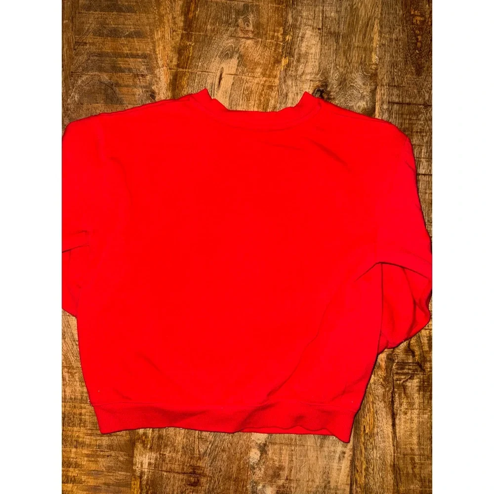 Sanrio Hello Kitty Red Sweatshirt and Black Ribbed Leggings Set 4T